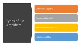 Comprehensive Overview of Biological Amplifiers and Operational ...