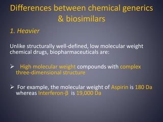 BIOLOGICALS VS BIOSIMILARS | PPTX