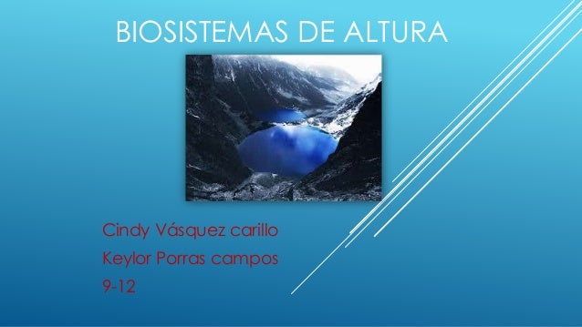 Biosistemas De Altura Keylor Porras Y Cindy 9 12