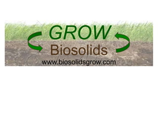 Biosolids grow from You sustainably - www.biosolidsgrow.com