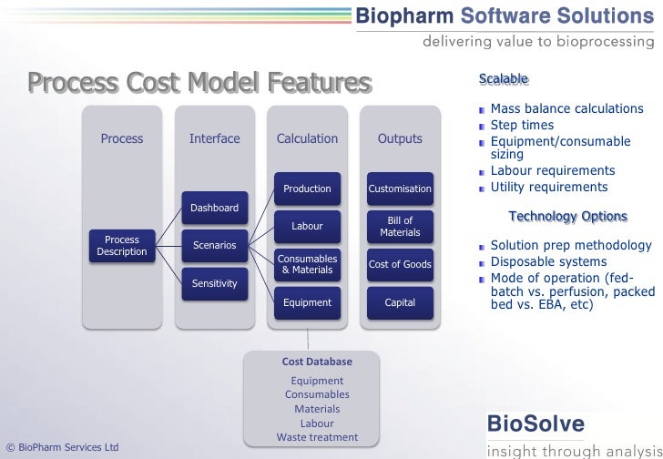 Bio Solve Process Cost Model