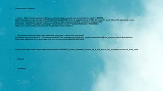  Compounds of interest---
 Ulvan -- https://www.jpost.com/health-and-wellness/could-seaweed-save-humanity-from-covid-19-687775
https://onlinelibrary.wiley.com/doi/epdf/10.1002/adma.202206367 Ulvan is a plastic similar to PEI. It's useful for covid 19 and for agriculture viruses.
https://www.newscientist.com/article/2341170-battery-made-using-seaweed-still-works-after-charging-1000-
times/?utm_medium=social&utm_campaign=echobox&utm_source=Facebook#Echobox=1665398953
https://www.sciencedirect.com/science/article/pii/S2211926418308373
 Alginate nanoparticles coated with antibodies for tumors-- partner with freenome?
https://www.science.org/doi/10.1126/science.abq6990?utm_campaign=SciMag&utm_medium=ownedSocial&utm_source=LinkedIn&cookieSet=1
https://www.freenome.com/ https://www.ncbi.nlm.nih.gov/pmc/articles/PMC6432598/
 Gratzel cells https://www.researchgate.net/publication/256549423_Brown_seaweed_pigment_as_a_dye_source_for_photoelectrochemical_solar_cells
 omega 3
 sunscreen
 