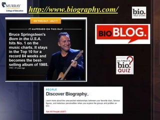 Biographical Sources | PPTX