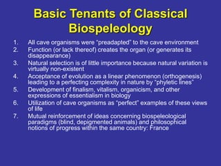 History of Cave Biology | PPT