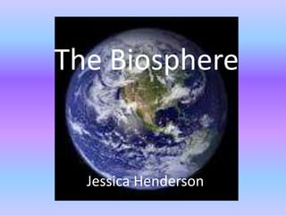 The Biosphere


  Jessica Henderson
 