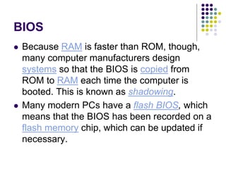 Bios, processorand motherboard | PPTX