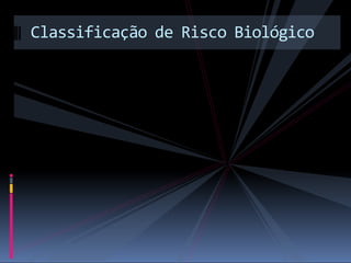 Classificação de Risco Biológico
 