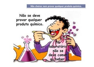 Não cheirar nem provar qualquer produto químico.Não cheirar nem provar qualquer produto químico.
 