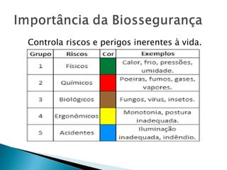 Controla riscos e perigos inerentes à vida.
 