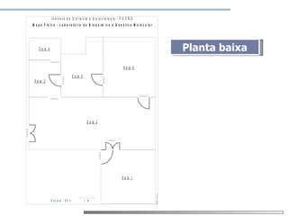 Mapa de risco
                                 I n s t it u t o d e G e r ia t r ia e G e r o n t o lo g ia - P U C R S
                M a p a F ís ic o - L a b o r a t ó r io d e B io q u ím ic a e G e n é t ic a M o le c u la r




                    S a la 4                                                                                                                                                         Planta baixa
                                In te r n a 6


                                                                                                                                      S a la 6

                                                               S a la 5




                                                                                                      In te r n a 4
                                                In te rn a 5




                 S a la 3


                                                                                                                                                 In te rn a 3
                               In te rn a 2




                                                                           S a la 2
E x te rn a 2




                                                                                                                      In te rn a 1
                                                                                      E x te rn a 1




                                                                                                                                     S a la 1
                                                                                                                                                                M M a s t ro e n i




                                E s c a la : 5 0 x                        1 m
 