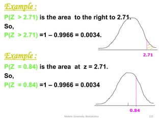 How to transform normal distribution (X) to
standard normal distribution (Z)?
• This is done by the following formula:
• E...