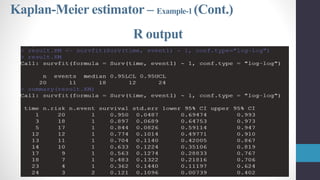 Kaplan Example Biostat_Chapter6_Part3.pdf Bio Statistics | PPT