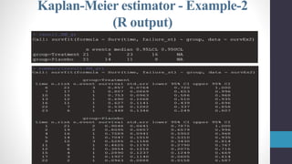 Kaplan Example Biostat_Chapter6_Part3.pdf Bio Statistics | PPT