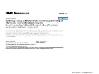 BioStatFlow –© INRA DJ 2014
 