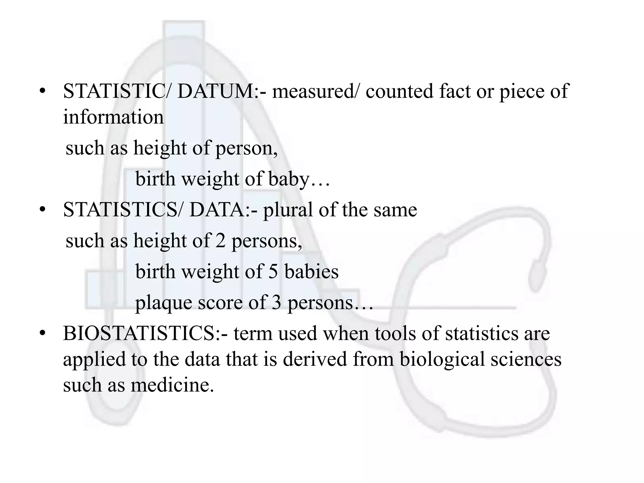 Biostatistics | PPTX