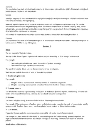 Biostatistics | DOCX