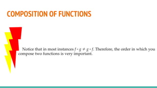 COMPOSITION OF FUNCTIONS
 