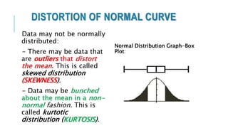 Normal Distribution Distorted BIOSTATISTICS + EXERCISES | PPTX