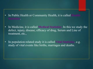 Biostatistics | PPTX