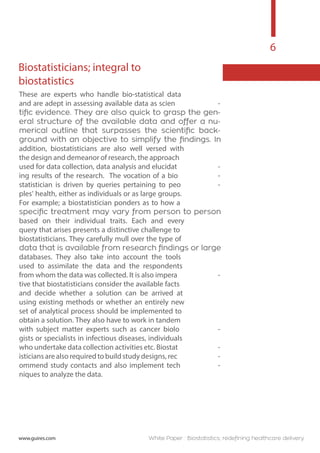 Biostatistics; redefining healthcare deliver | PDF