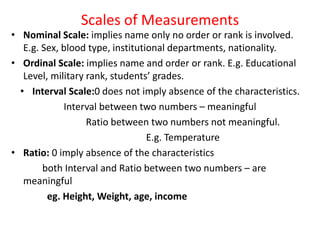 Scale Between Two Numbers Biostatistics lec 2 variables and scales of measurement | PPTX