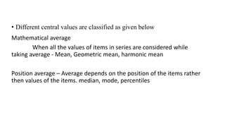 Biostatistics mean median mode unit 1.pptx