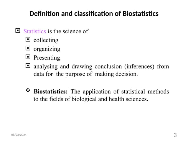 Biostatistics ppt.pptx teaching handout of statistics | PPT