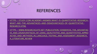 Methods of Data Collection in Quantitative Research (Biostatistik) | PPT