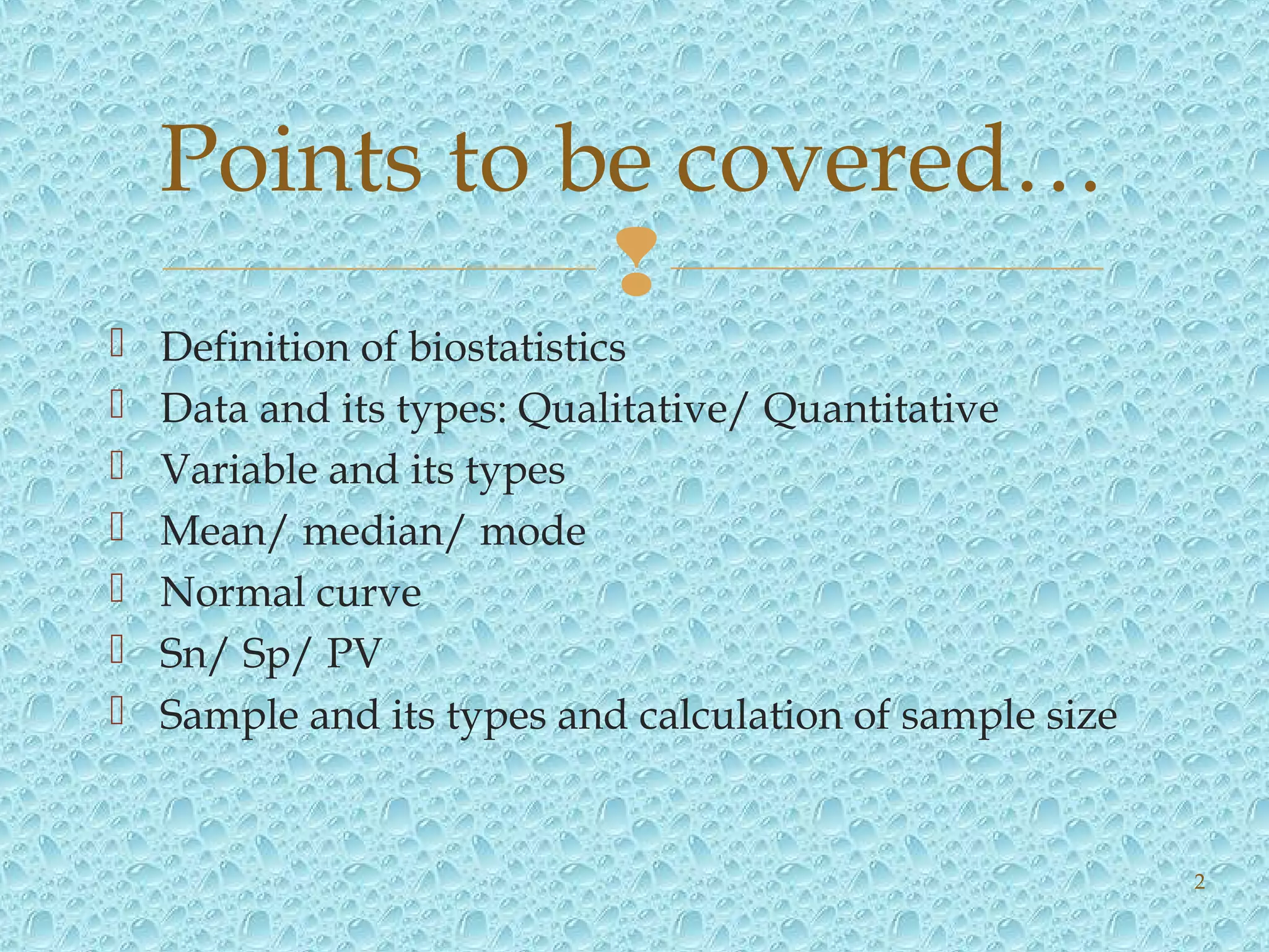 BIOSTATISTICS | PPT
