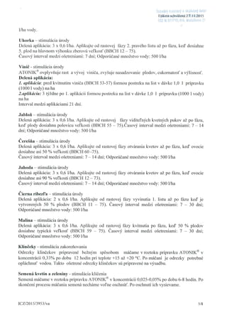 Biostimulant atonik label