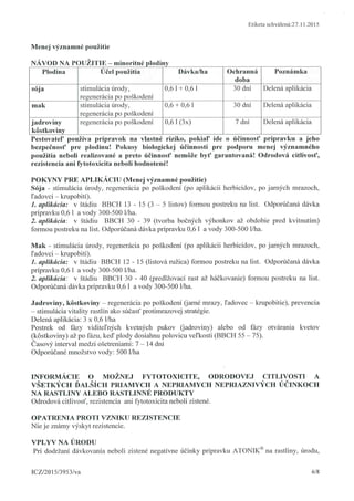 Biostimulant atonik label