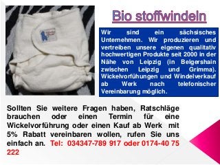 Wir sind ein sächsisches
Unternehmen. Wir produzieren und
vertreiben unsere eigenen qualitativ
hochwertigen Produkte seit ...
