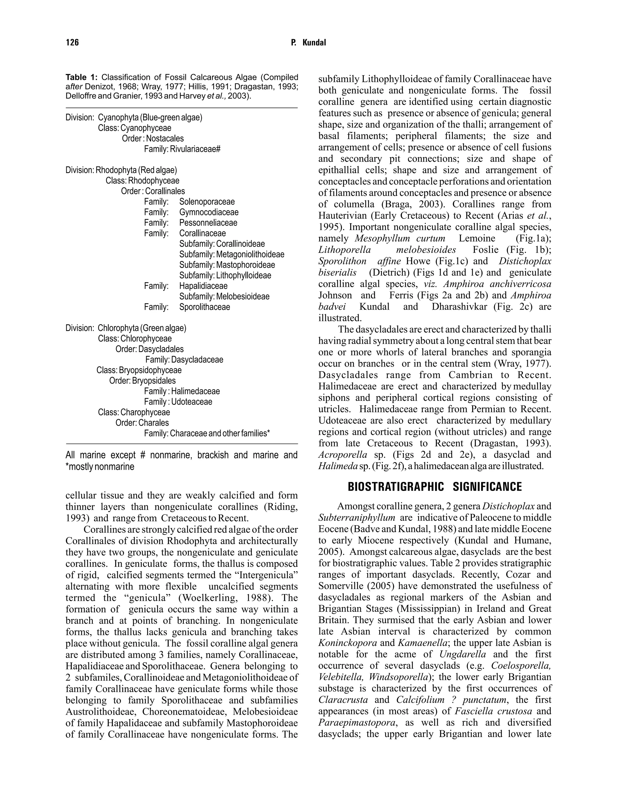 Biostratigraphic, paleobiogeographic, paleoenvironmental significance ...