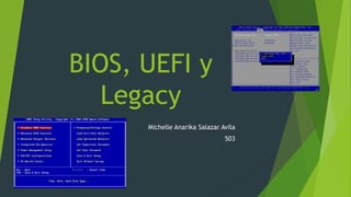 BIOS, UEFI y
Legacy
Michelle Anarika Salazar Avila
503
 