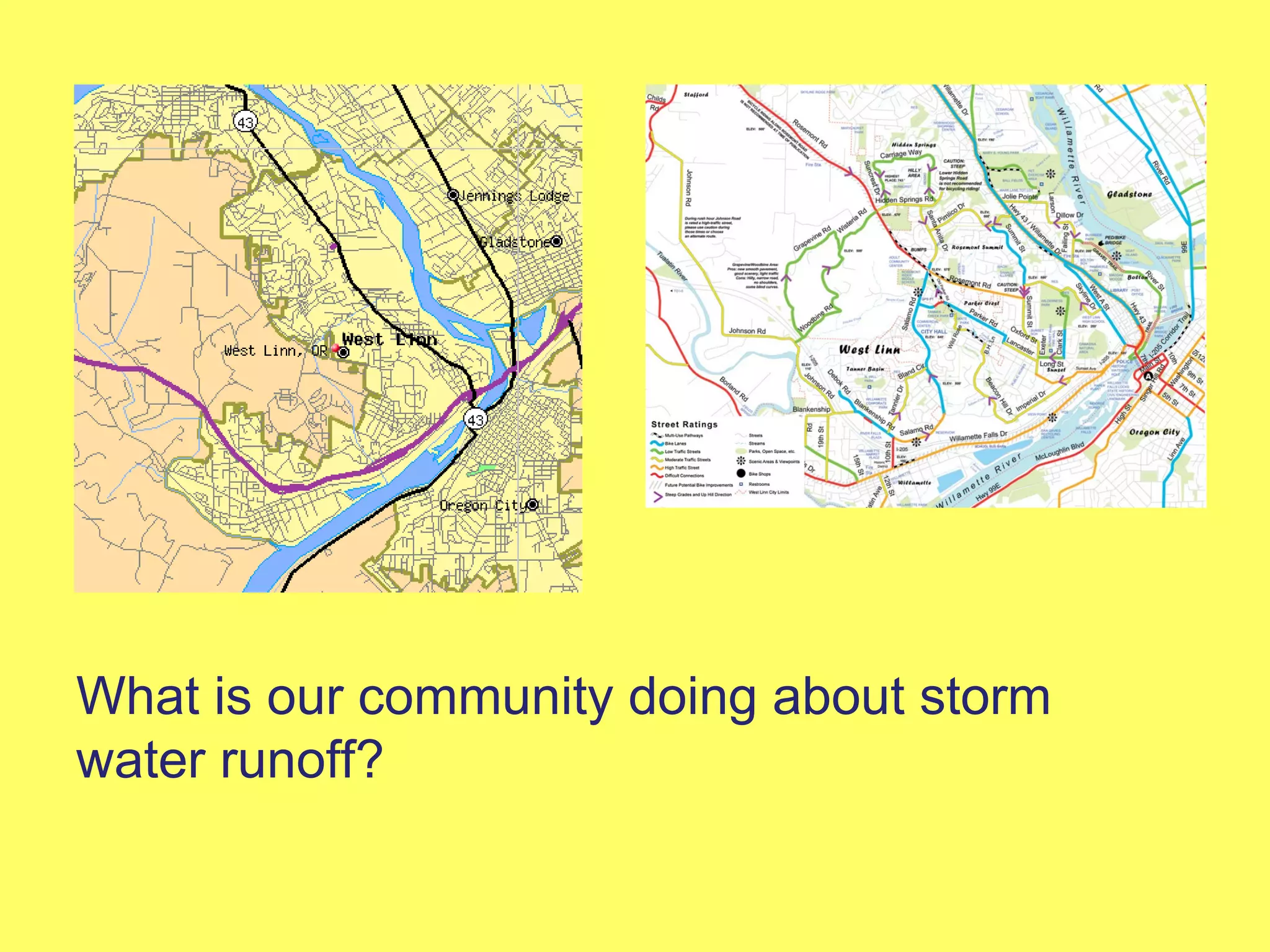 What is our community doing about storm water runoff? 