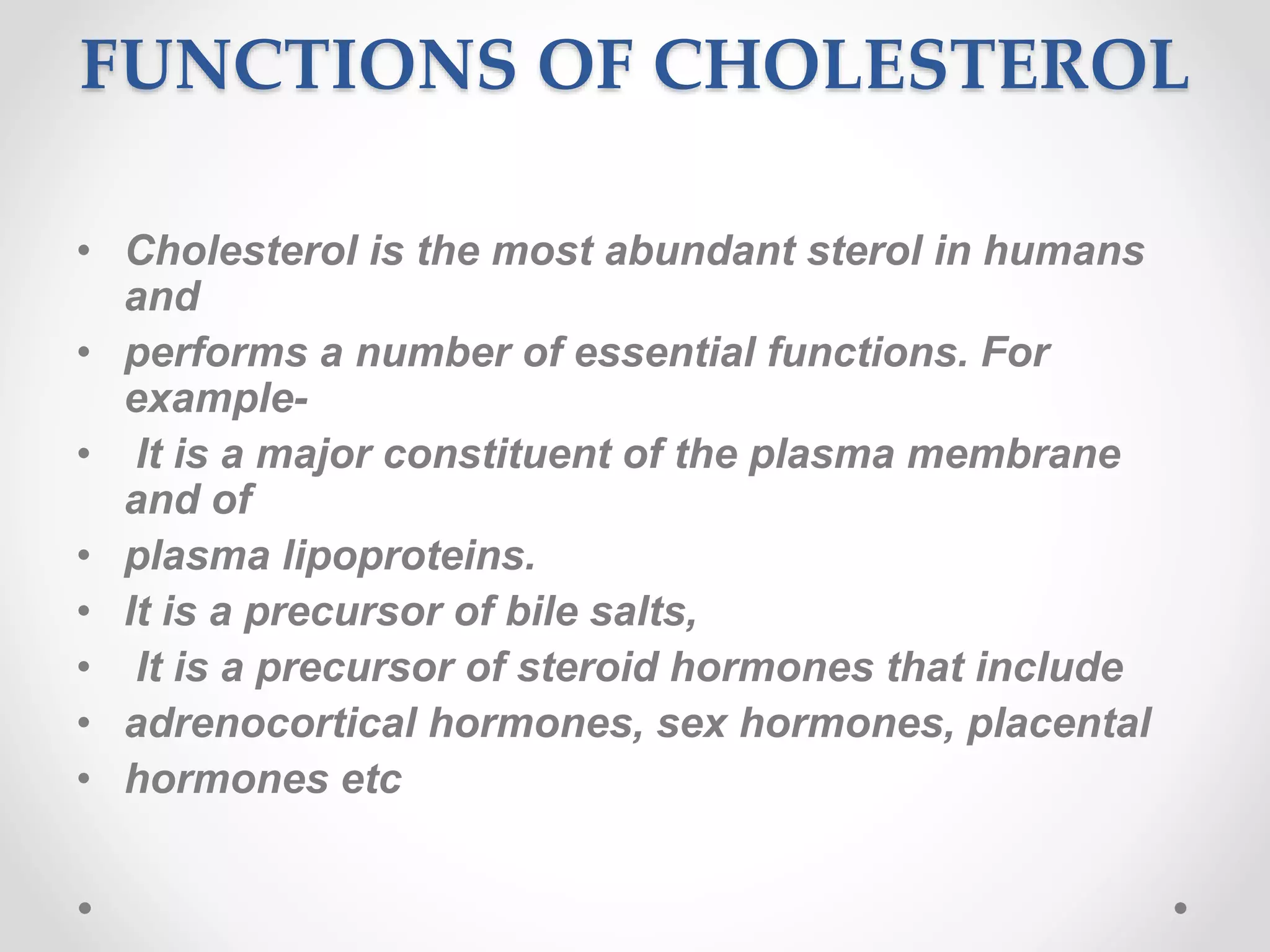 Biosynthesis of cholesterol | PPTX