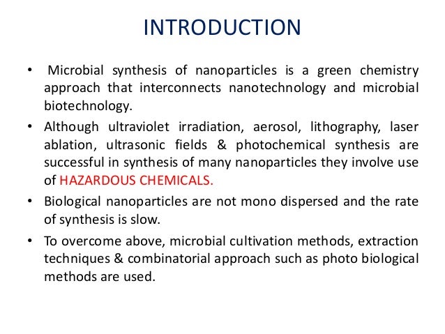 Bio synthesis of nano particles using bacteria