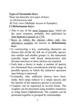 Biosystematics and Taxonomy , classification notes.pptx