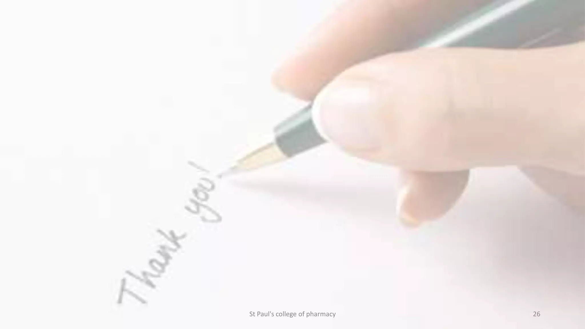 St Paul's college of pharmacy 26 
