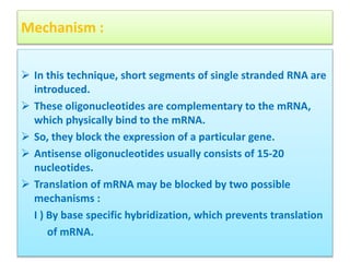 Biotechnology- Antisense Technology
