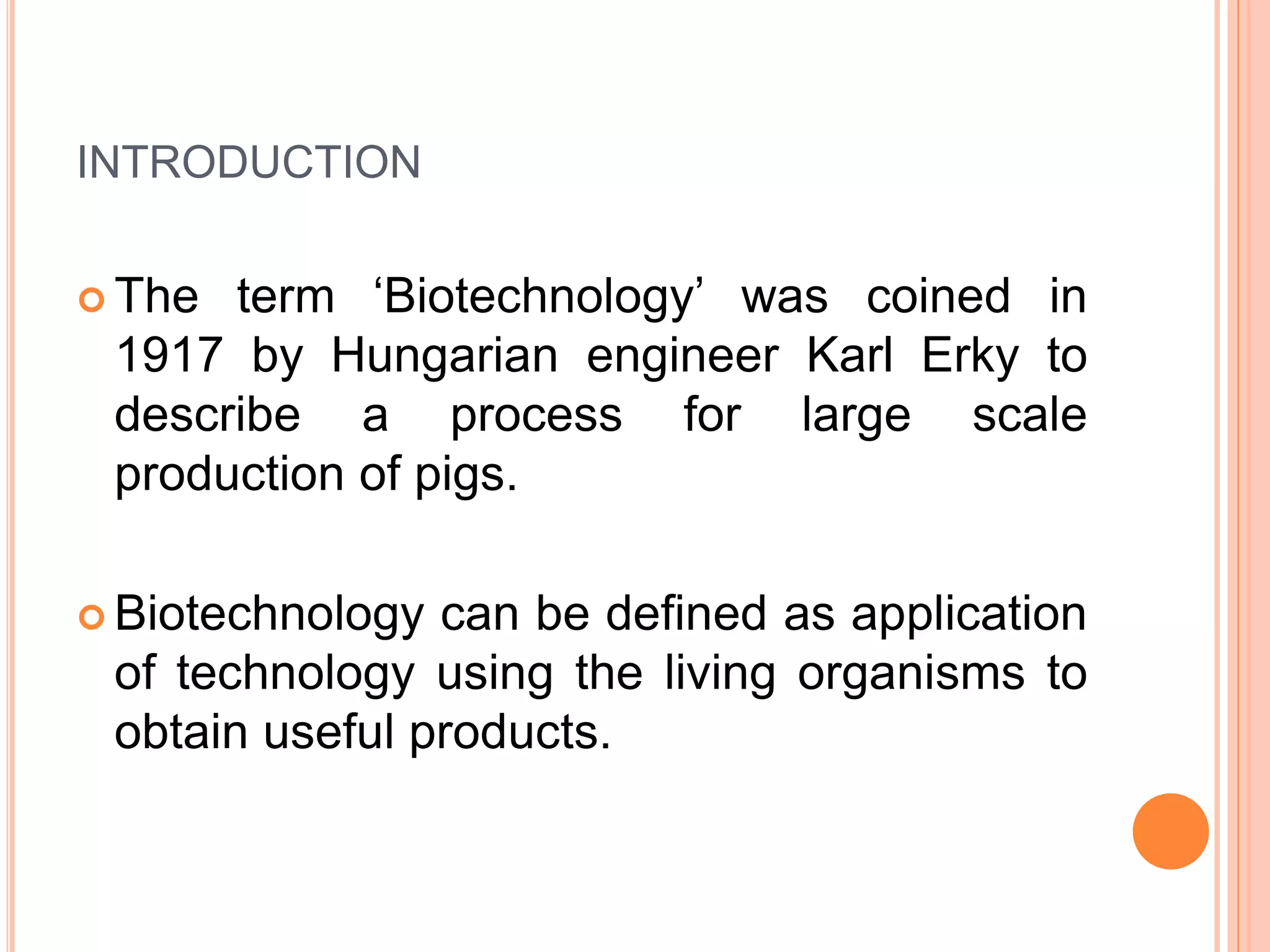 role of biotechnology in agriculture | PPTX