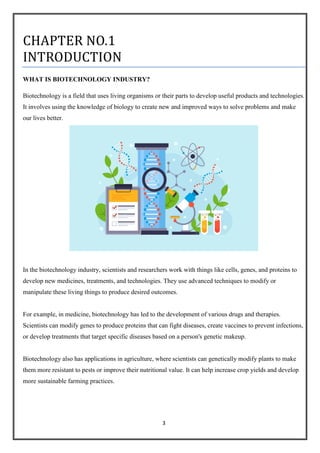BIOTECHNOLOGY INDUSTRY ANALYSIS | PDF