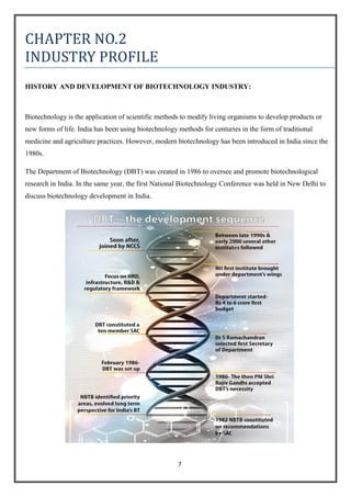 BIOTECHNOLOGY INDUSTRY ANALYSIS | PDF