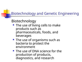 Advancements and Applications of Biotechnology and Genetic Engineering ...