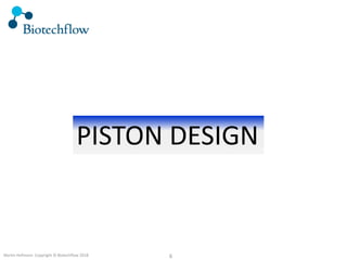 6Martin Hofmann Copyright © Biotechflow 2018
PISTON DESIGN
 