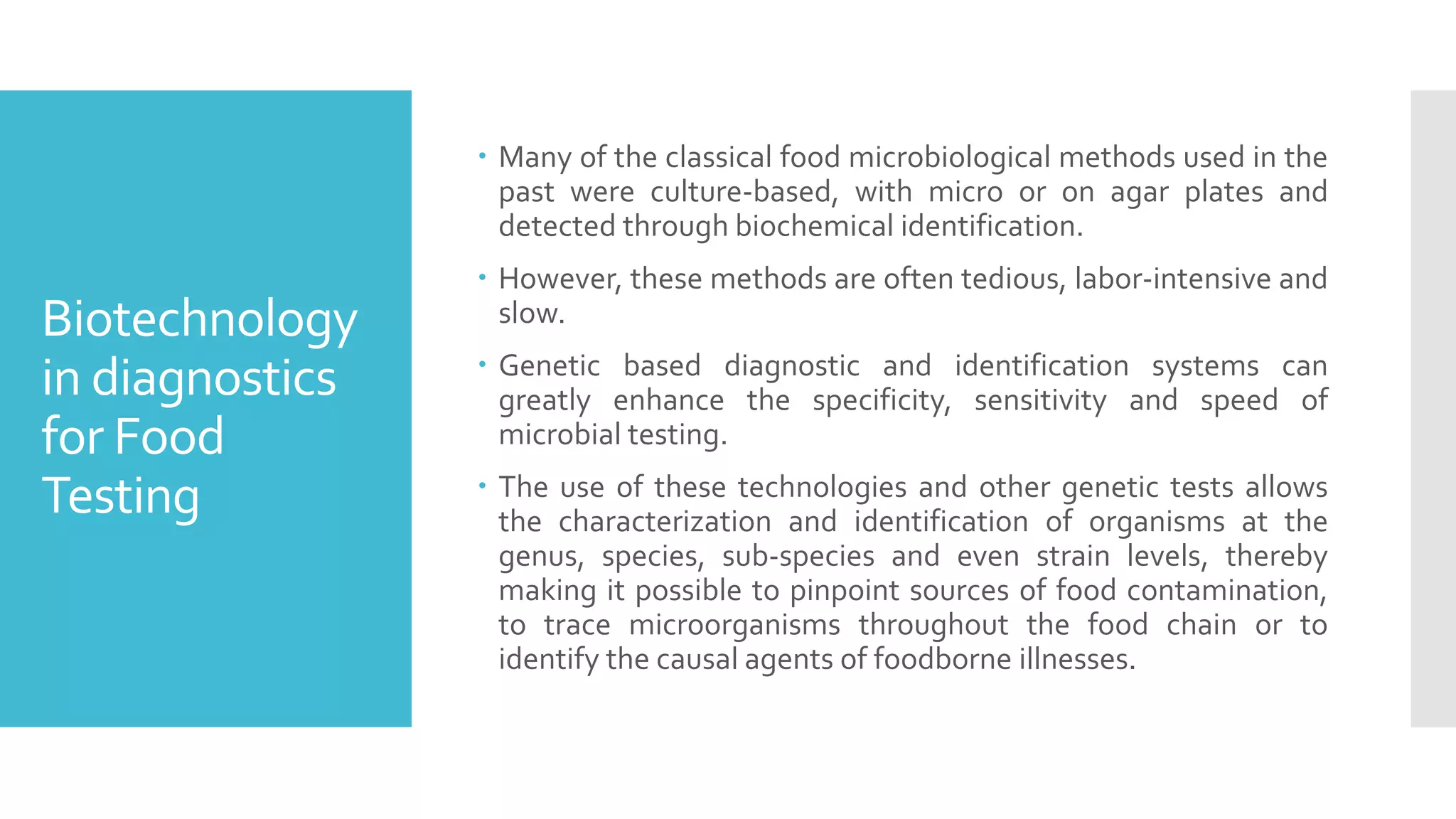 Biotechnological applications in Food Processing | PDF