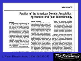 J. Amer. Dietetic Assoc.,2006;106:285-293
 