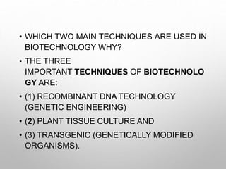 INTRODUCTION TO Biotechnology | PPT