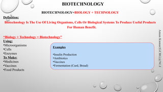 Comprehensive Introduction to Biotechnology: Concepts, Tools, and ...