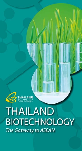 THAILAND
BIOTECHNOLOGY
The Gateway to ASEAN
 